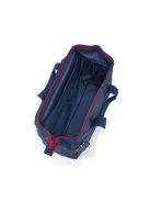 Reisenthel allrounder S pocket kék-piros pöttyös kicsi női utazótáska