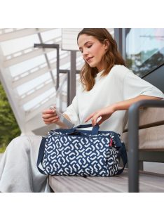   Reisenthel allrounder S pocket kék-fehér mintás kicsi női utazótáska