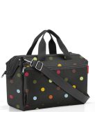 Reisenthel allrounder S pocket fekete-színes pöttyös kicsi női utazótáska