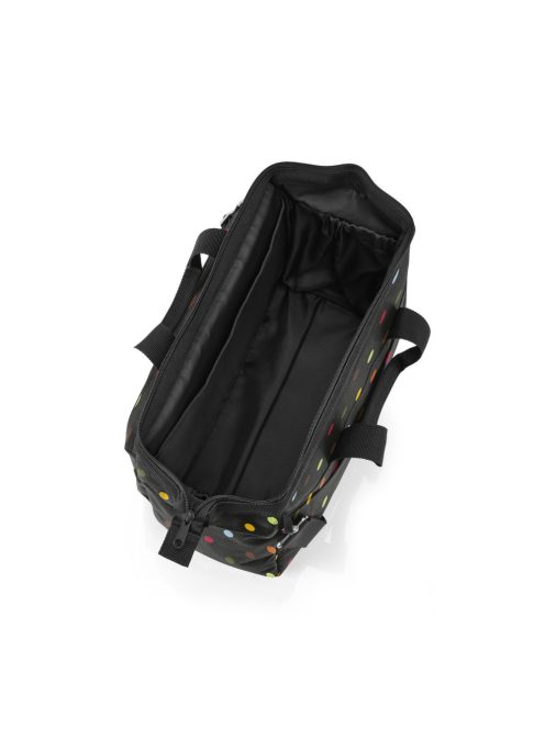 Reisenthel allrounder S pocket fekete-színes pöttyös kicsi női utazótáska