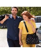 Reisenthel allrounder S pocket fekete-színes pöttyös kicsi női utazótáska