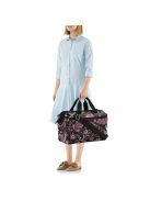 Reisenthel allrounder S pocket fekete virágos kicsi női utazótáska