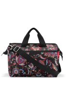 Reisenthel allrounder S pocket fekete virágos kicsi női utazótáska
