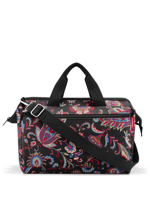 Reisenthel allrounder S pocket fekete virágos kicsi női utazótáska
