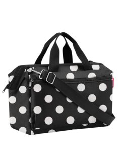   Reisenthel allrounder S pocket fekete-fehér pöttyös kicsi női utazótáska