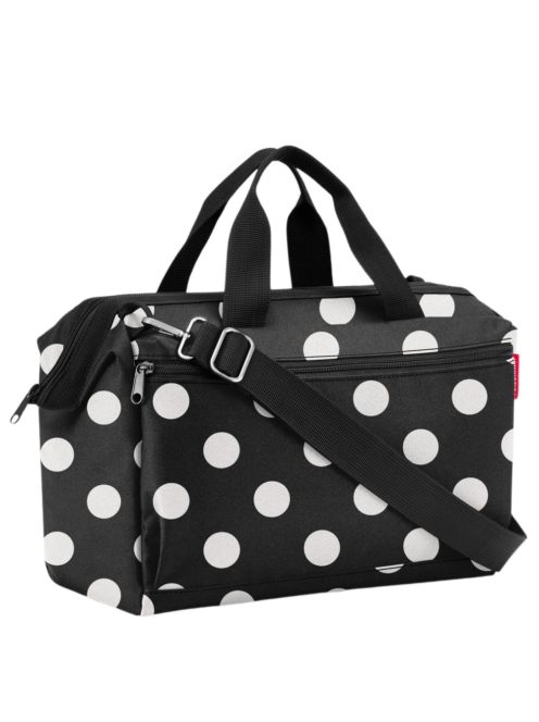 Reisenthel allrounder S pocket fekete-fehér pöttyös kicsi női utazótáska