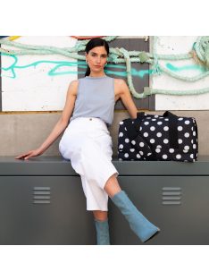   Reisenthel allrounder M fekete-fehér pöttyös közepes női utazótáska
