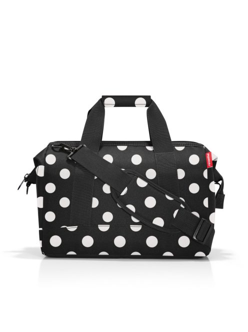 Reisenthel allrounder M fekete-fehér pöttyös közepes női utazótáska