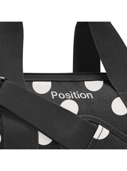 Reisenthel allrounder M fekete-fehér pöttyös közepes női utazótáska