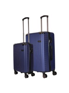 Hachi Memphis kék 4 kerekű 2 részes bőrönd szett