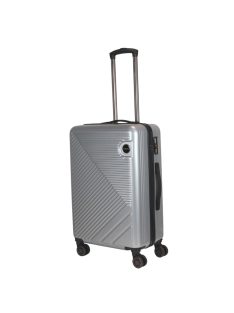Hachi Miami ezüst 4 kerekű közepes bőrönd