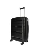 Enrico Benetti Montreal fekete 4 kerekű nagy bőrönd