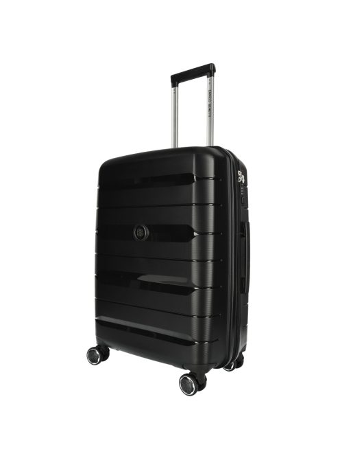 Enrico Benetti Montreal fekete 4 kerekű nagy bőrönd