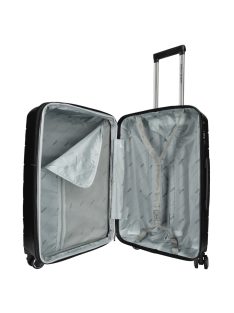 Enrico Benetti Montreal fekete 4 kerekű nagy bőrönd