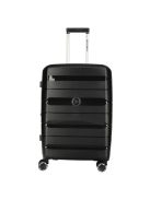 Enrico Benetti Montreal fekete 4 kerekű nagy bőrönd