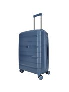 Enrico Benetti Montreal kék 4 kerekű nagy bőrönd