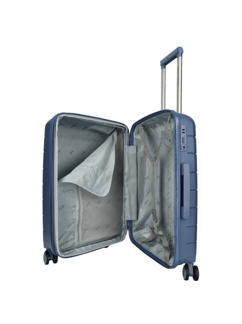 Enrico Benetti Montreal kék 4 kerekű nagy bőrönd