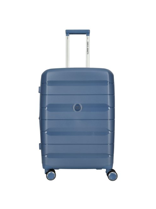 Enrico Benetti Montreal kék 4 kerekű nagy bőrönd
