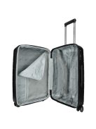 Enrico Benetti Montreal fekete 4 kerekű közepes bőrönd