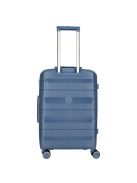 Enrico Benetti Montreal kék 4 kerekű közepes bőrönd