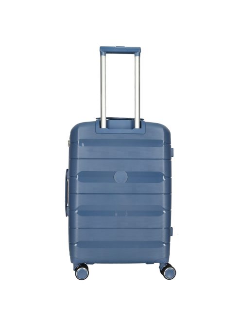 Enrico Benetti Montreal kék 4 kerekű közepes bőrönd