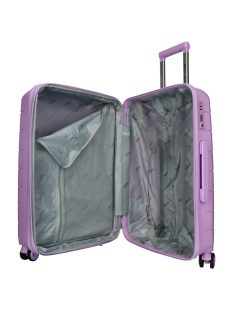 Enrico Benetti Montreal lila 4 kerekű közepes bőrönd