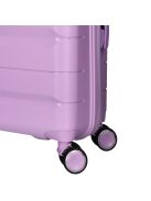 Enrico Benetti Montreal lila 4 kerekű közepes bőrönd