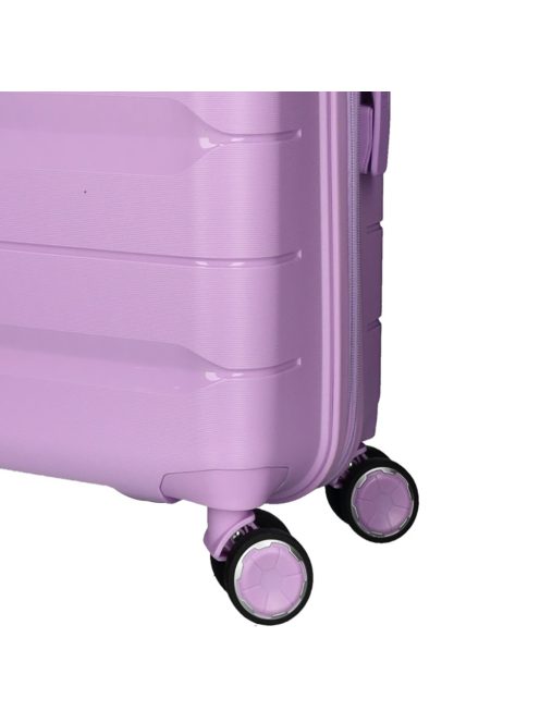 Enrico Benetti Montreal lila 4 kerekű közepes bőrönd