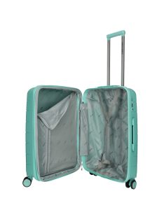 Enrico Benetti Montreal menta 4 kerekű közepes bőrönd