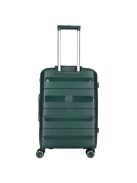 Enrico Benetti Montreal zöld 4 kerekű közepes bőrönd