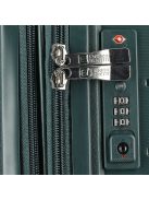 Enrico Benetti Montreal zöld 4 kerekű közepes bőrönd