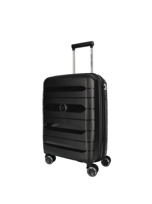 Enrico Benetti Montreal fekete 4 kerekű kabinbőrönd