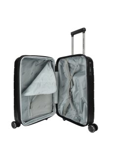 Enrico Benetti Montreal fekete 4 kerekű kabinbőrönd