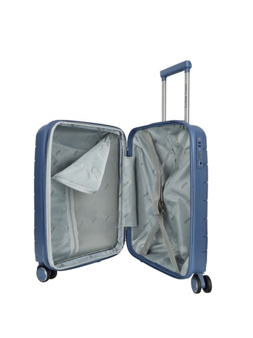 Enrico Benetti Montreal kék 4 kerekű kabinbőrönd