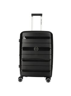   Enrico Benetti Montreal fekete 4 kerekű 3 részes bőrönd szett