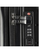 Enrico Benetti Montreal fekete 4 kerekű 3 részes bőrönd szett