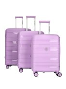 Enrico Benetti Montreal lila 4 kerekű 3 részes bőrönd szett