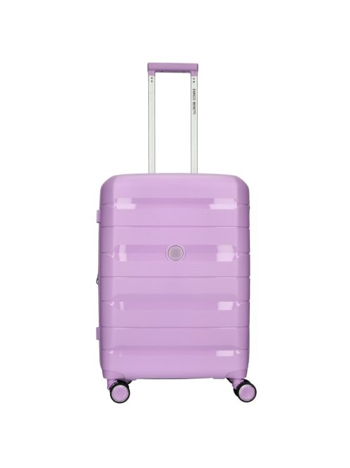 Enrico Benetti Montreal lila 4 kerekű 3 részes bőrönd szett