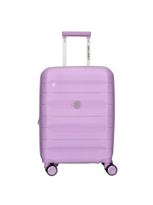Enrico Benetti Montreal lila 4 kerekű 3 részes bőrönd szett