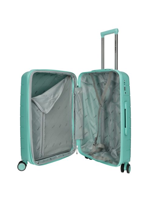 Enrico Benetti Montreal menta 4 kerekű 3 részes bőrönd szett