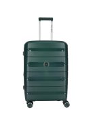 Enrico Benetti Montreal zöld 4 kerekű 3 részes bőrönd szett