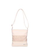 Karen Beti bézs virágos rostbőr női oldaltáska