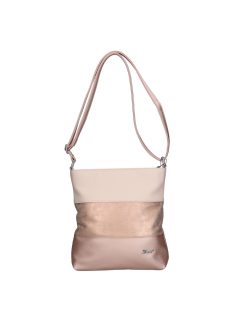 Karen Beti rose gold-bézs rostbőr női oldaltáska