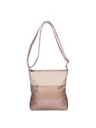 Karen Beti rose gold-bézs rostbőr női oldaltáska