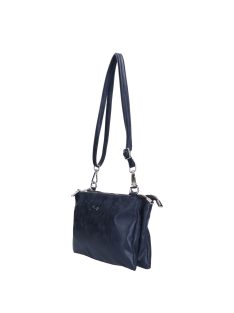 Karen Iza kék rostbőr női oldaltáska