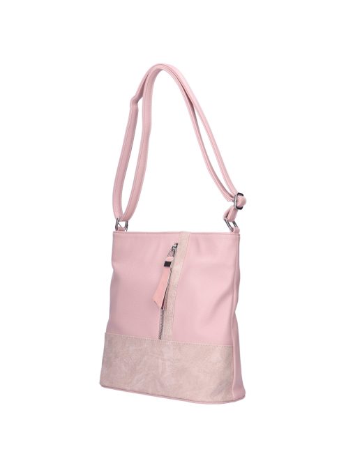 Karen Dona púder virágos rostbőr női oldaltáska