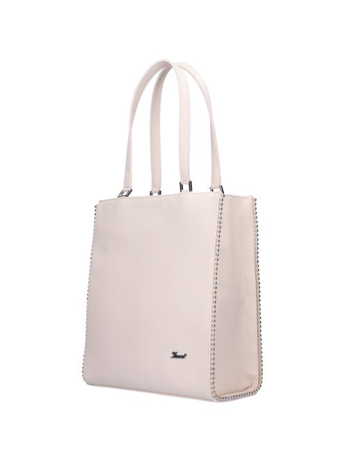 Karen Enrica bézs rostbőr nagy női válltáska