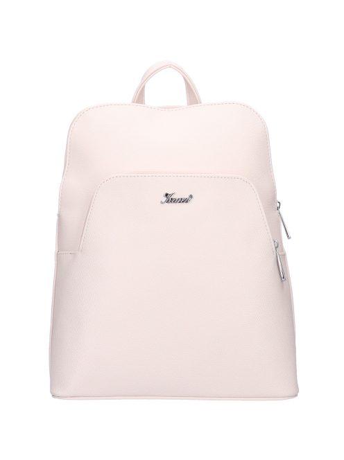 Karen Juta bézs rostbőr közepes női hátizsák