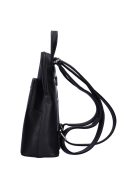 Karen Juta fekete rostbőr kicsi női hátizsák