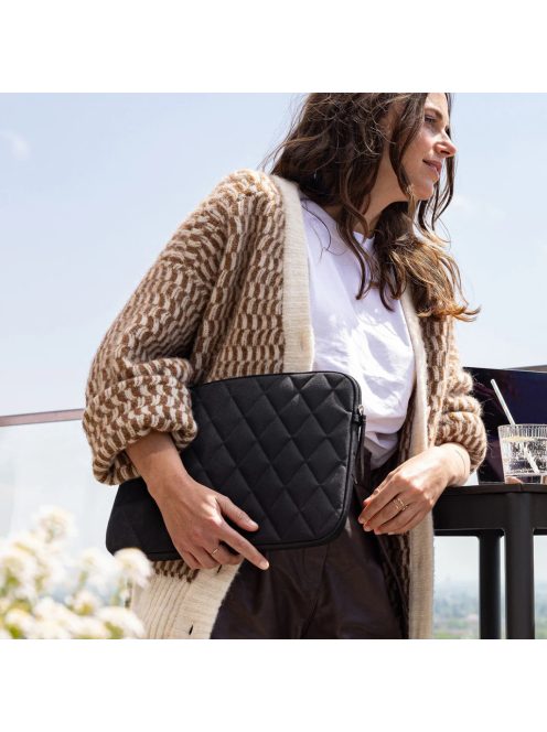 Reisenthel notebookbag sleeve fekete steppelt laptoptáska 13,5"